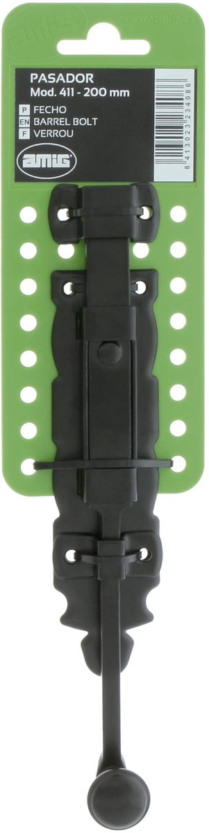 Robuuste Overspanbouten voor Deur- en Raamvergrendeling | Zwart Staal en Zamak 300x35mm