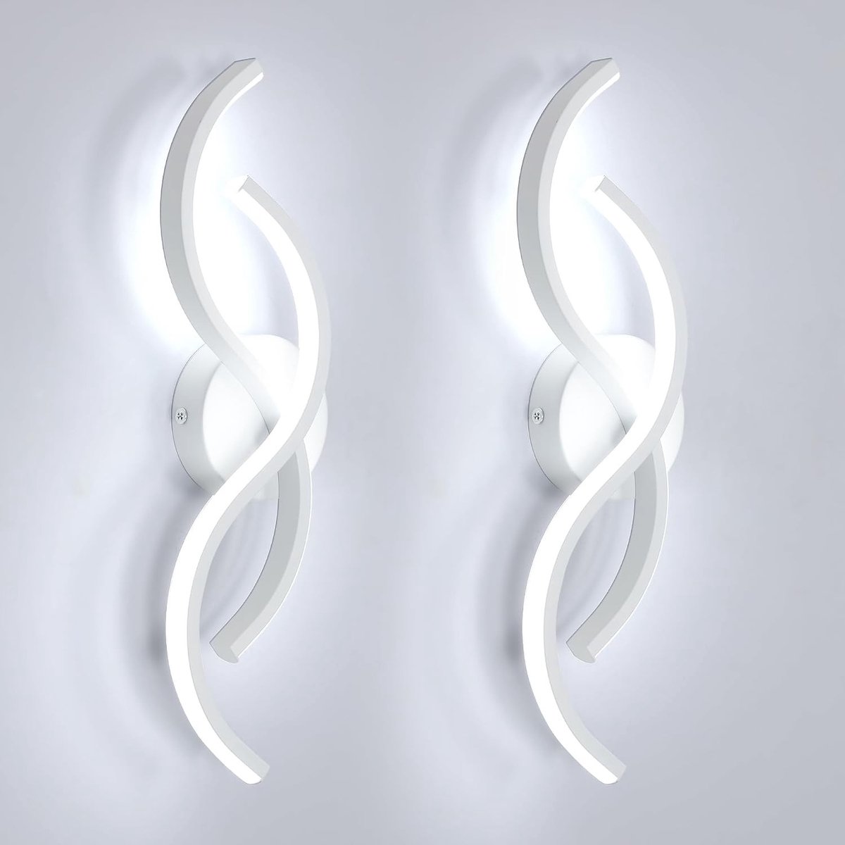 Wandlamp - Wit - Dia 41 cm - Aluminium LED Muurlamp - Voor Slaapkamer en Woonkamer