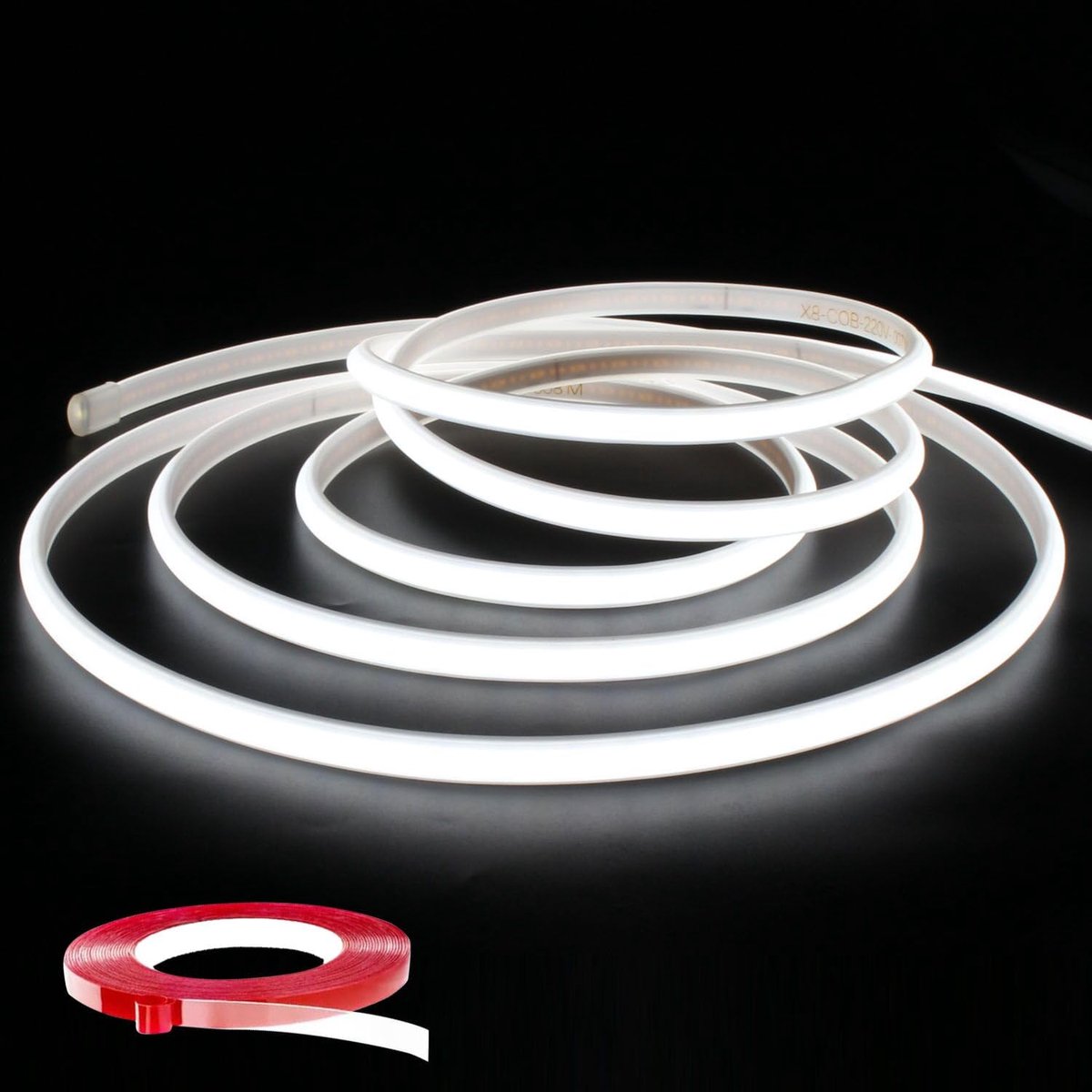 COB-ledstrip 2 m - super helder 6000 K - waterdicht IP65 - voor binnen- en buitenverlichting - ShopVlot