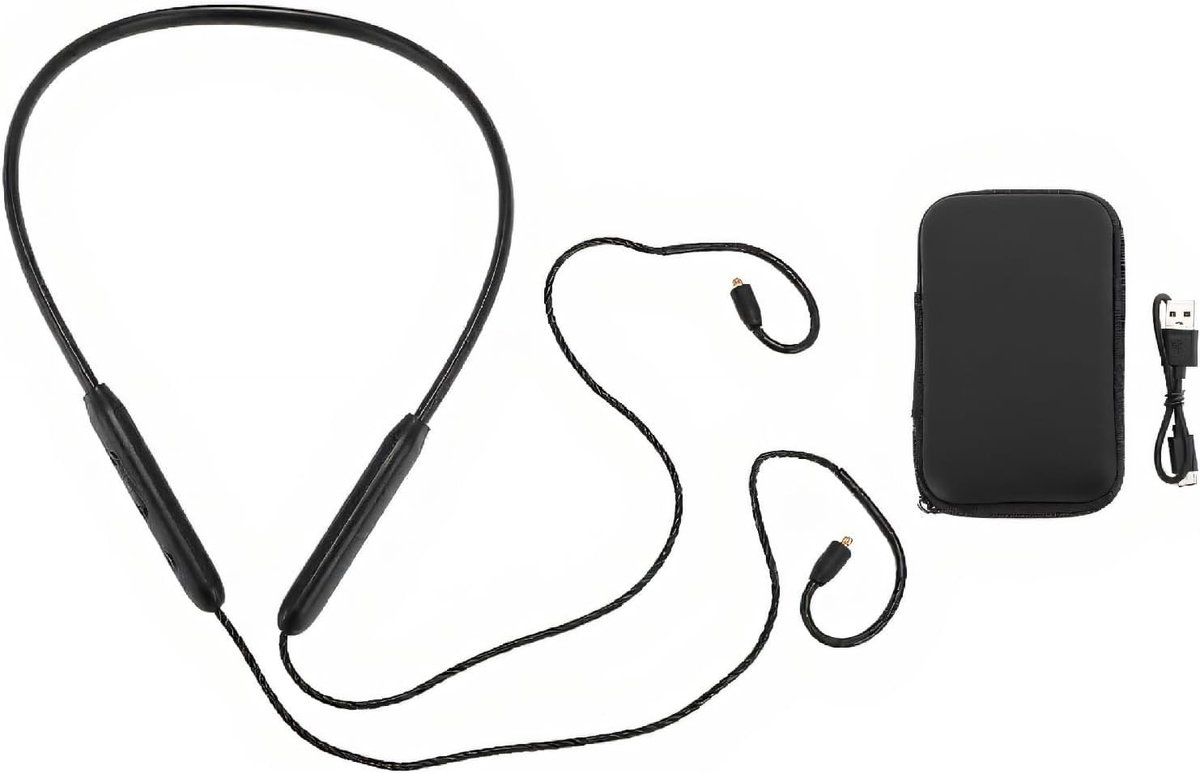 Vervangende Oordopjes Kabel voor Draadloze Bluetooth Hoofdtelefoon met Microfoon en Volume Controle, Compatibel met SE535, UE900, TINHIFI T2 en ES10