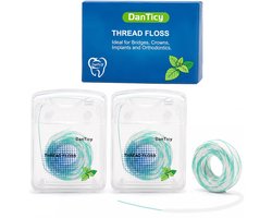 Floss-threaders 840D - Pluizig - Diepe reiniging - Ideaal voor beugels en implantaten - ShopVlot