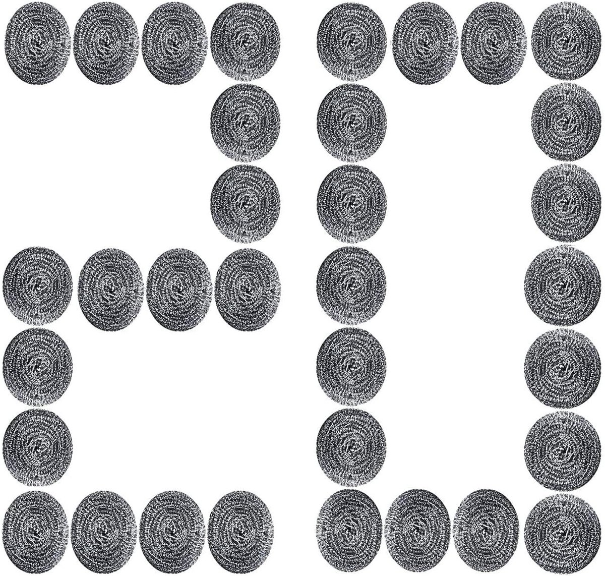 RVS Reinigingsballen - 20 Stuks - 5 cm - Duurzame Pottenreinigers voor Keuken en Badkamer