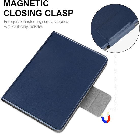Universele Beschermhoes voor 6.8 Inch E-Readers - Geschikt voor Kindle, Kobo en PocketBook - Elastische Bescherming in Blauw van Universele — afbeelding 2