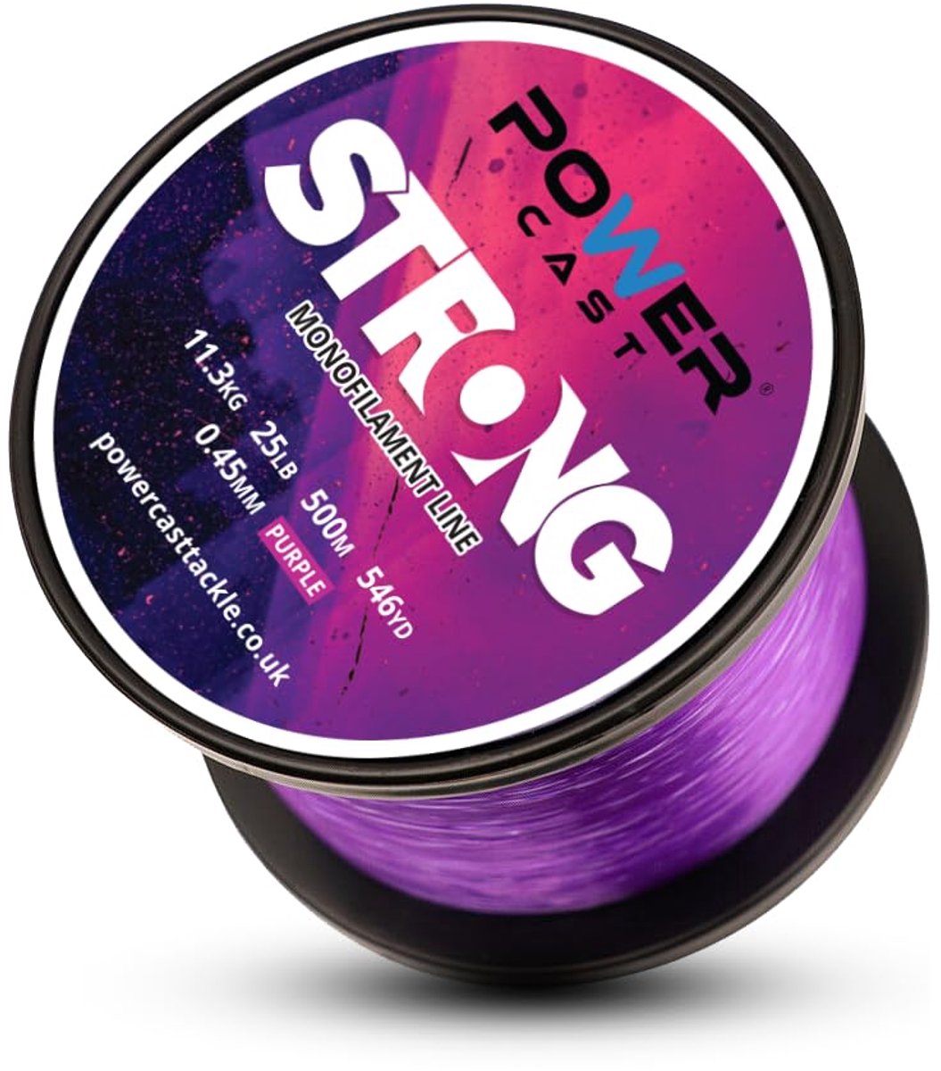 Monofilament vislijn 11.3kg/25lb - paars - 500m/546yd - sterke trekkracht voor optimaal vissen - ShopVlot