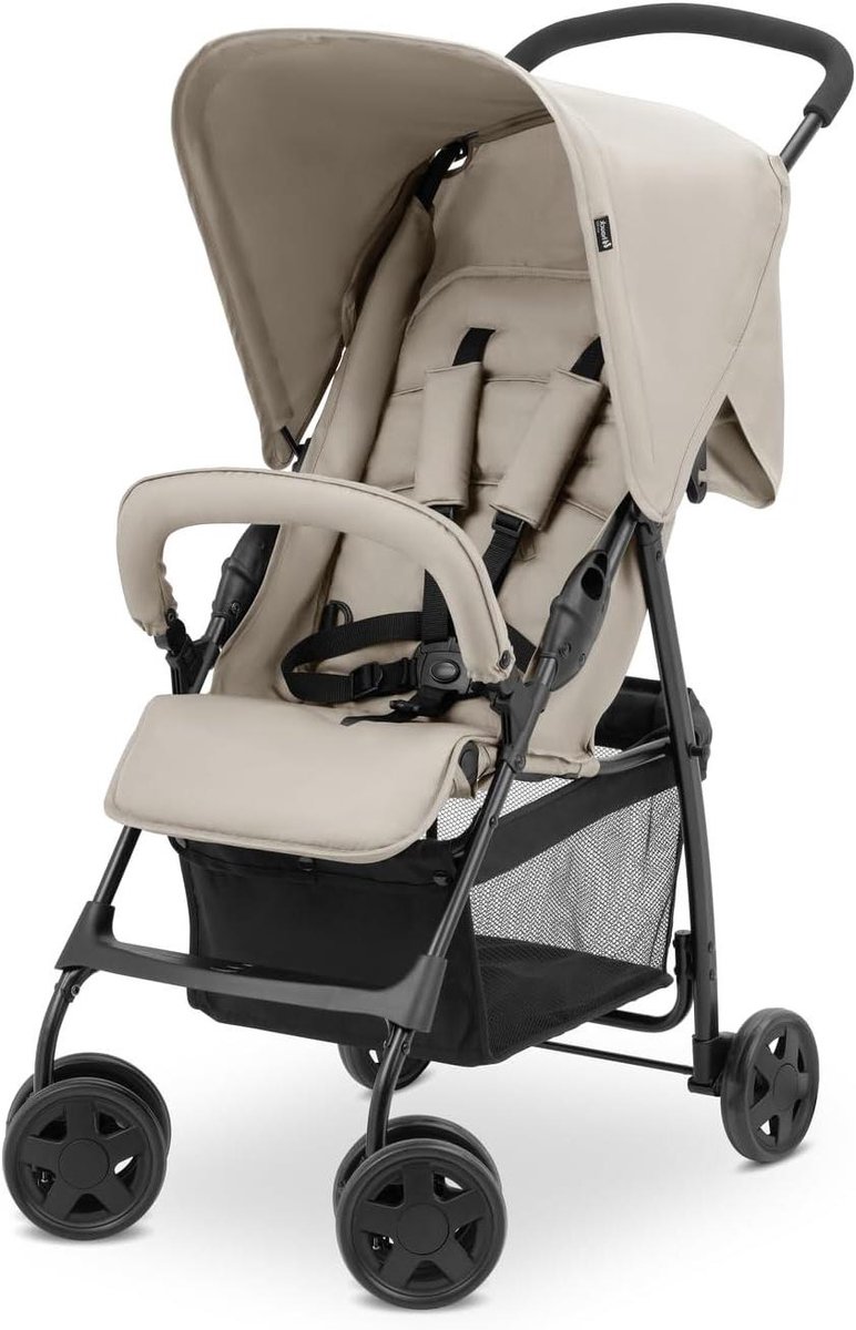 Kinderbuggy Lichtgewicht - Compacte Reisbuggy - Onderweg Reizen - Snel Inklapbaar - 59 kg - Beige