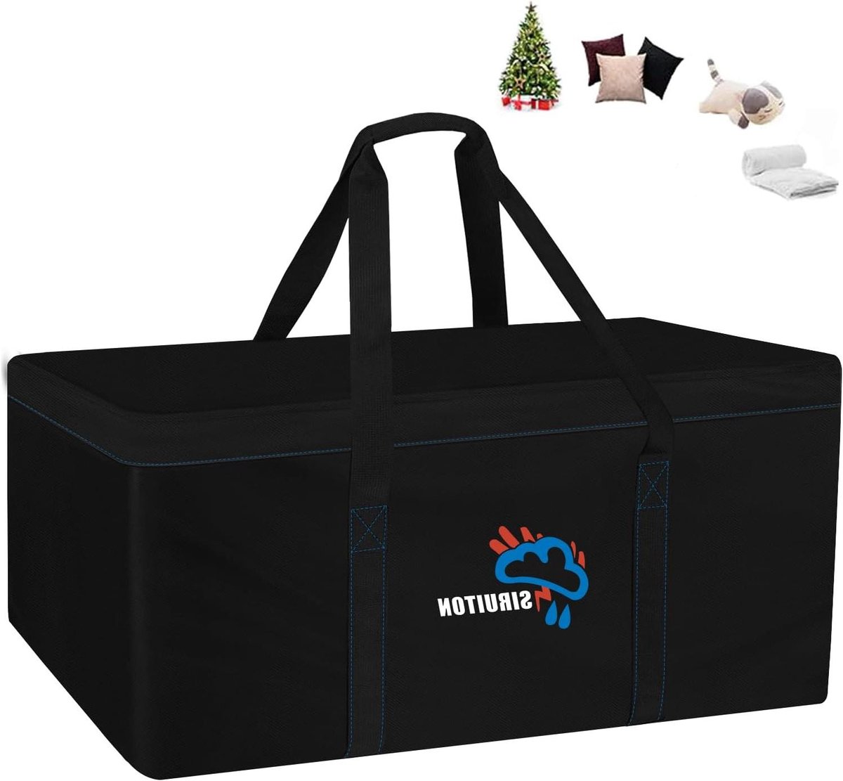 Opbergtas Tuinkussens - Opbergzak Terrasmeubilair - Bescherming Buitenmeubels - Waterdicht Oxford Materiaal - 130 x 40 x 60 cm - Grijs