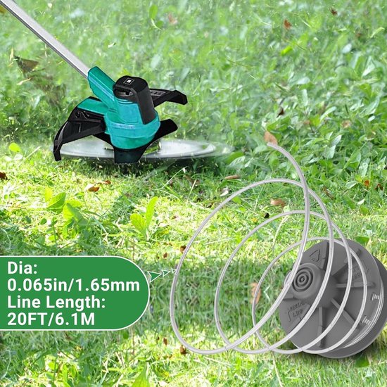 Vervangende trimmerdraad en beschermkap voor diverse Gardena modellen - 2 coils + 1 cover, ideaal voor tuinonderhoud en precisiewerk — afbeelding 4