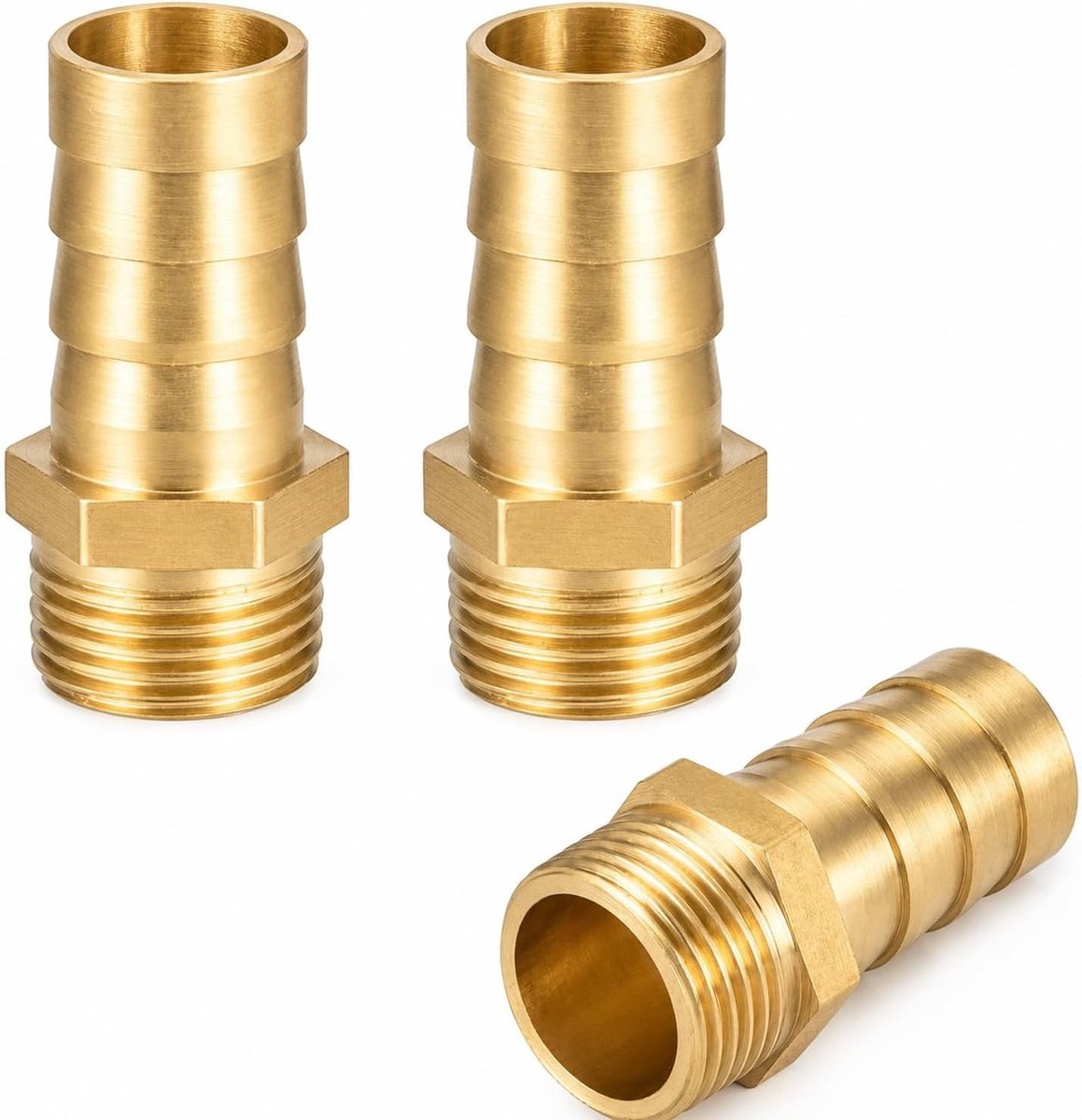 Hose Connector voor Tuinslangen - Gele Slangkoppeling, Waterdichte Aansluiting en 3/4 Inch Maat