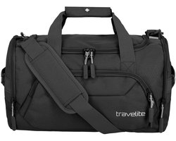 Travelite Kick Off Duffle S 23 liter - Zwart – Compacte sporttas/weekendtas – Van polyester – Reistassen, reistassen zonder wielen en schoudertassen
