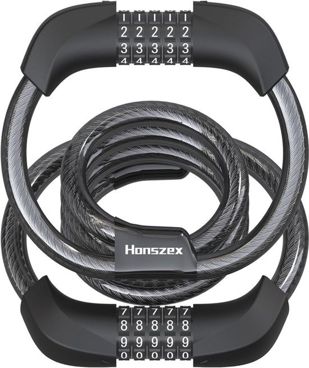 E-scooterslot - 5-cijferig kabelslot voor scooters en fietsen - 105 cm x 12 mm, handboeislot, cijferslot en fietsslot