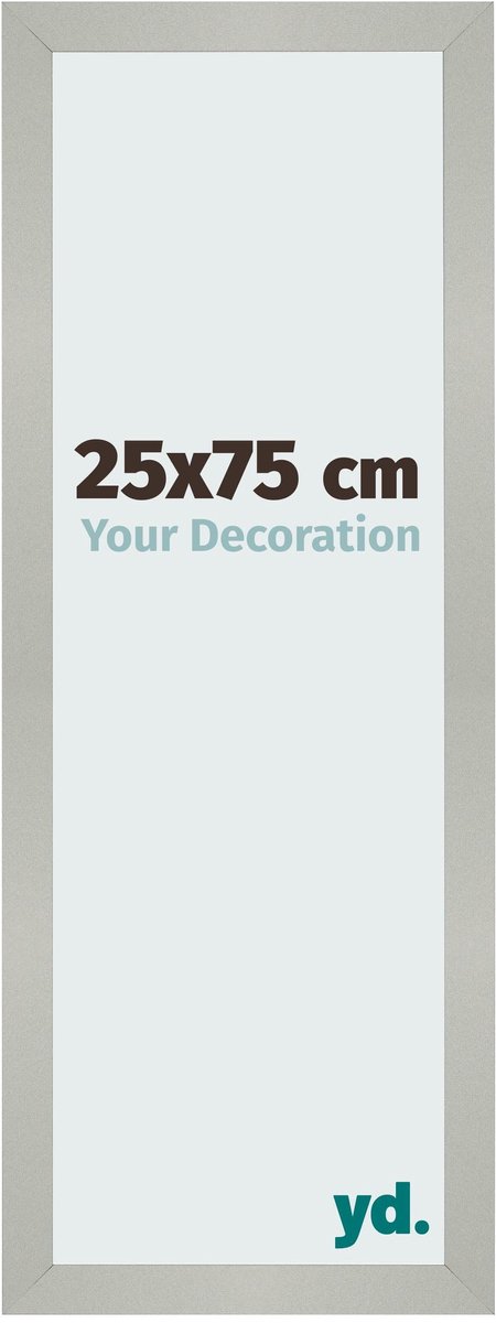 Your Decoration - Fotolijst 25x75 cm - MDF - Zilver Mat - Bologna
