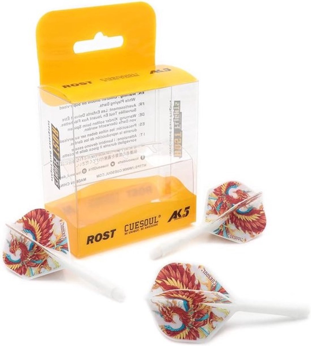 Geïntegreerde Dart Shaft en Flights met Mythologische Symbolen - Set van 3 Stuks