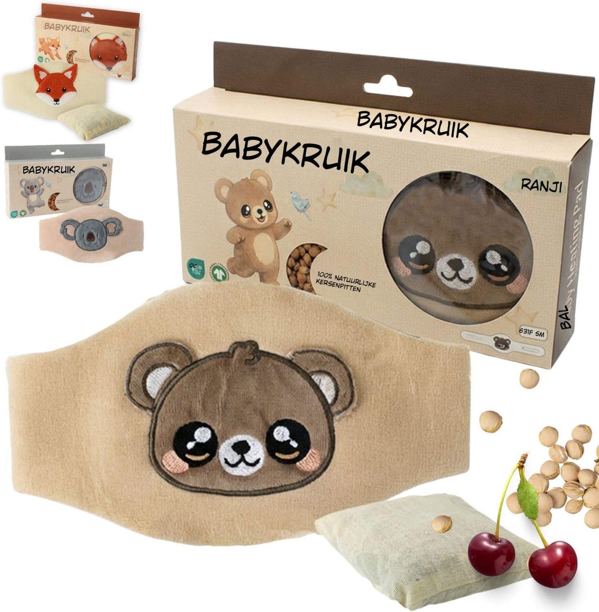 Warmara Warmtekussen Baby - Baby Warmtekussen - Warmtekussen - Bruin - 23cm x 20cm x 5cm