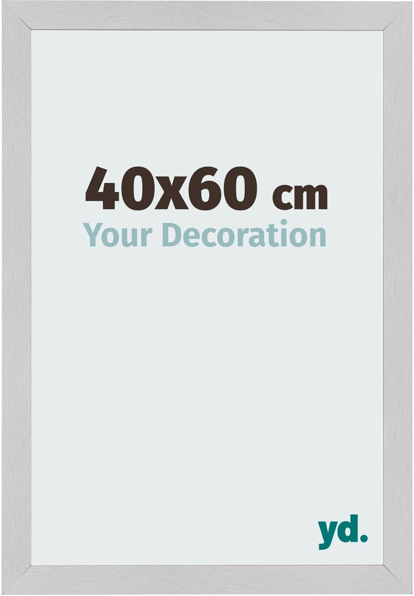 Your Decoration - Fotolijst 40x60 cm - MDF - Edelstaal - Bologna