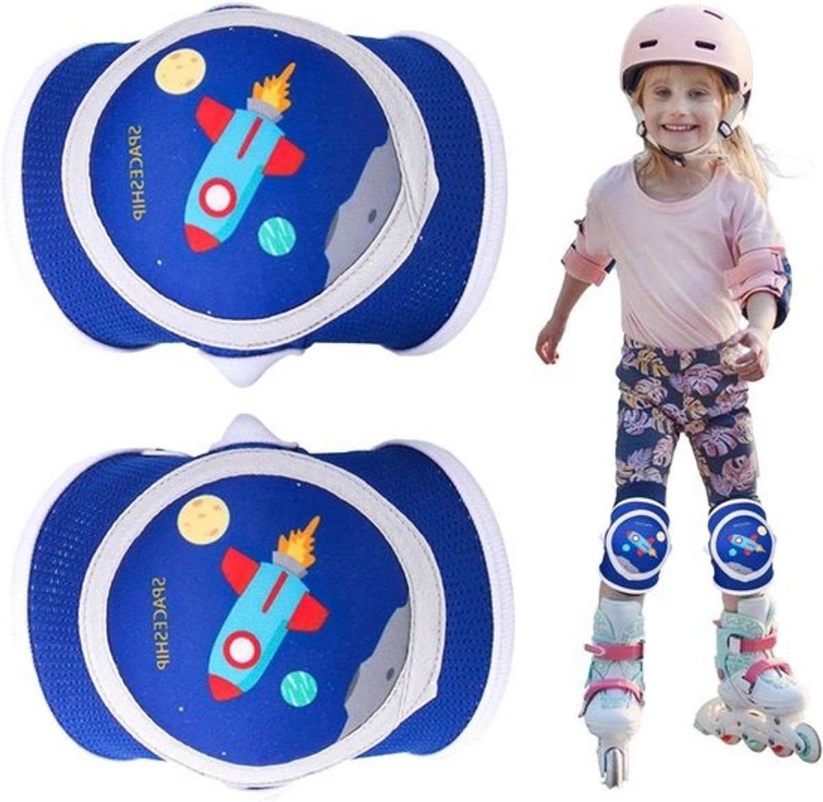 Peuter Kniebeschermers - Kinderbeschermers Sport - Actief Spelen - Ademend & Lichtgewicht - 20-35cm Beenomtrek - Zwart