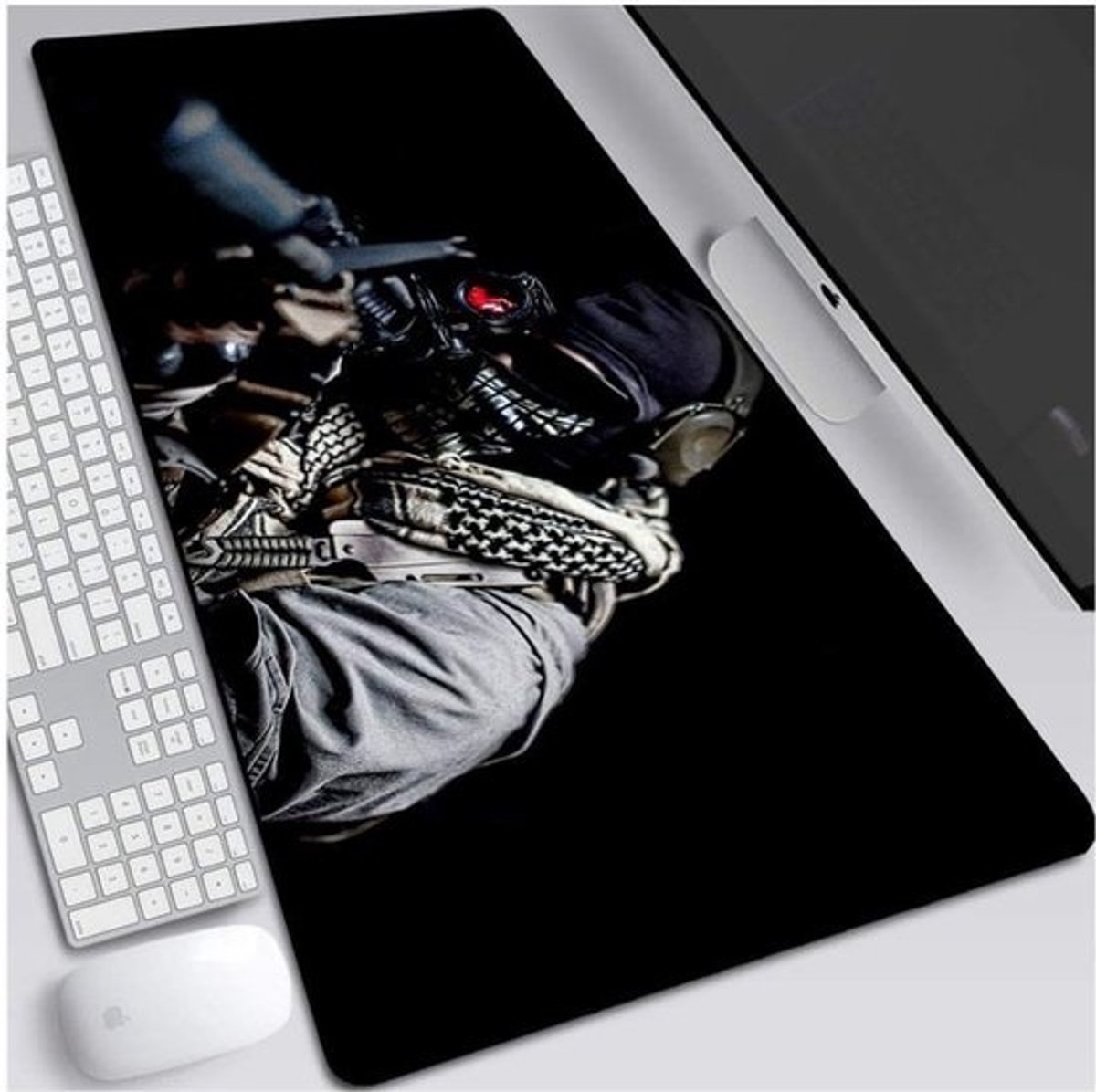 XXL Muismat 800x300mm - Speed Gaming Mousepad met 3mm Dikke Rubberen Base voor Notebook en PC