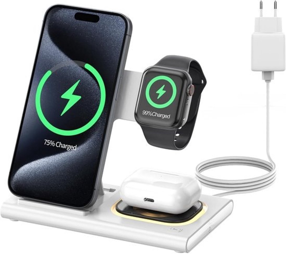 Draadloos Oplaadstation voor Telefoon en Accessoires