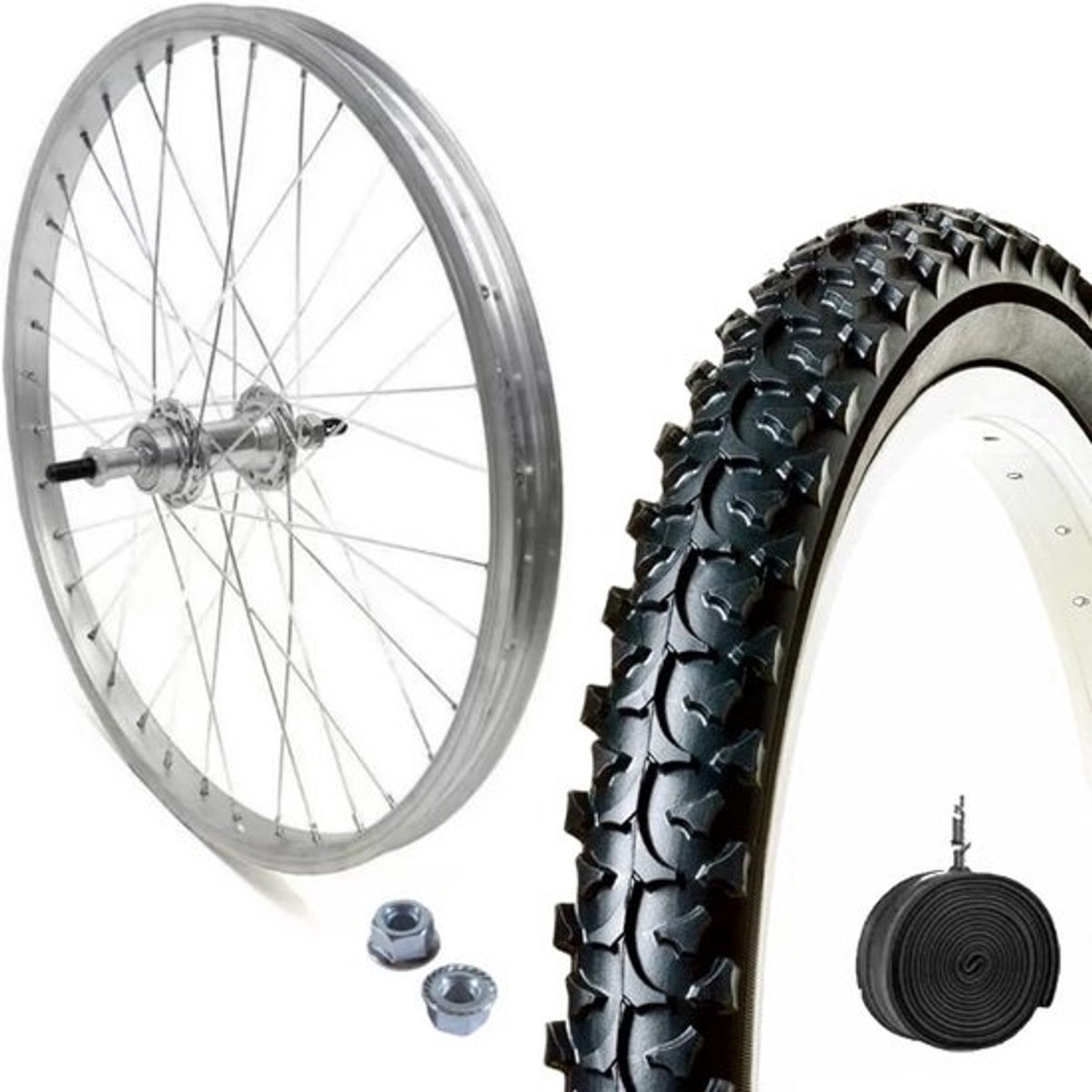 Compleet Achterwiel 26 inch met MTB Band en Binnenband | Geschikt voor 6/7 Versnellingen