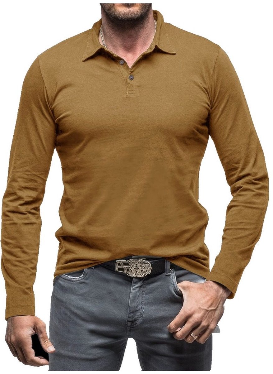 Currero Sweater Heren Sweaters Sweatshirt Hoodie Warme Trui Pullover Jumper Crewneck Vest Modder Geel