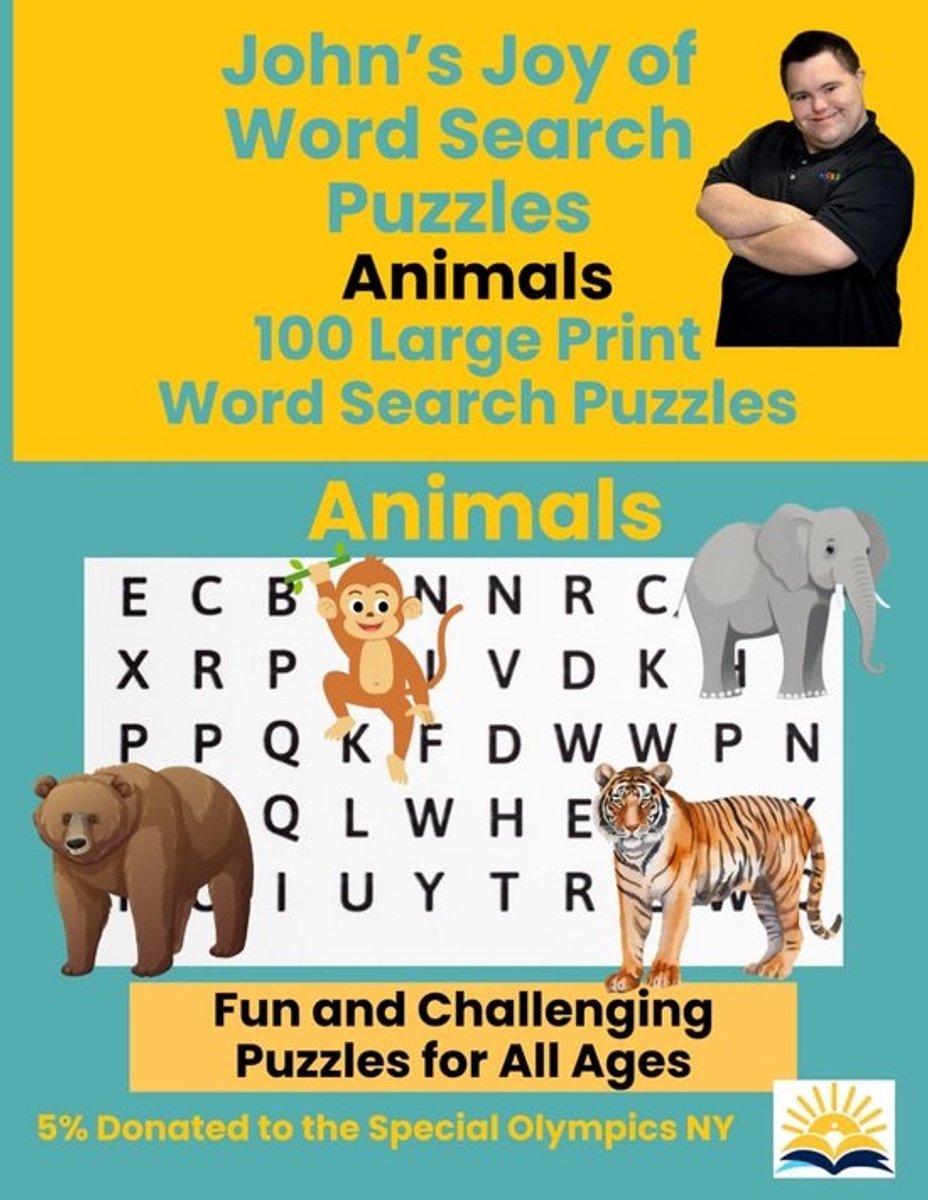 Woordzoeker Dieren Thema – 100 Puzzels in Groot Lettertype voor Ontspanning en Hersentraining