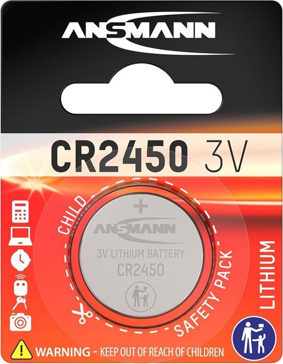 Lithium knoopcel batterij CR2450 - 3V - 10 stuks
