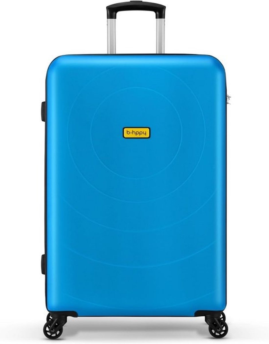 Grote Reiskoffer 75 cm - 95L - 4 Wielen - Combinatieslot - Polycarbonaat - Blauw