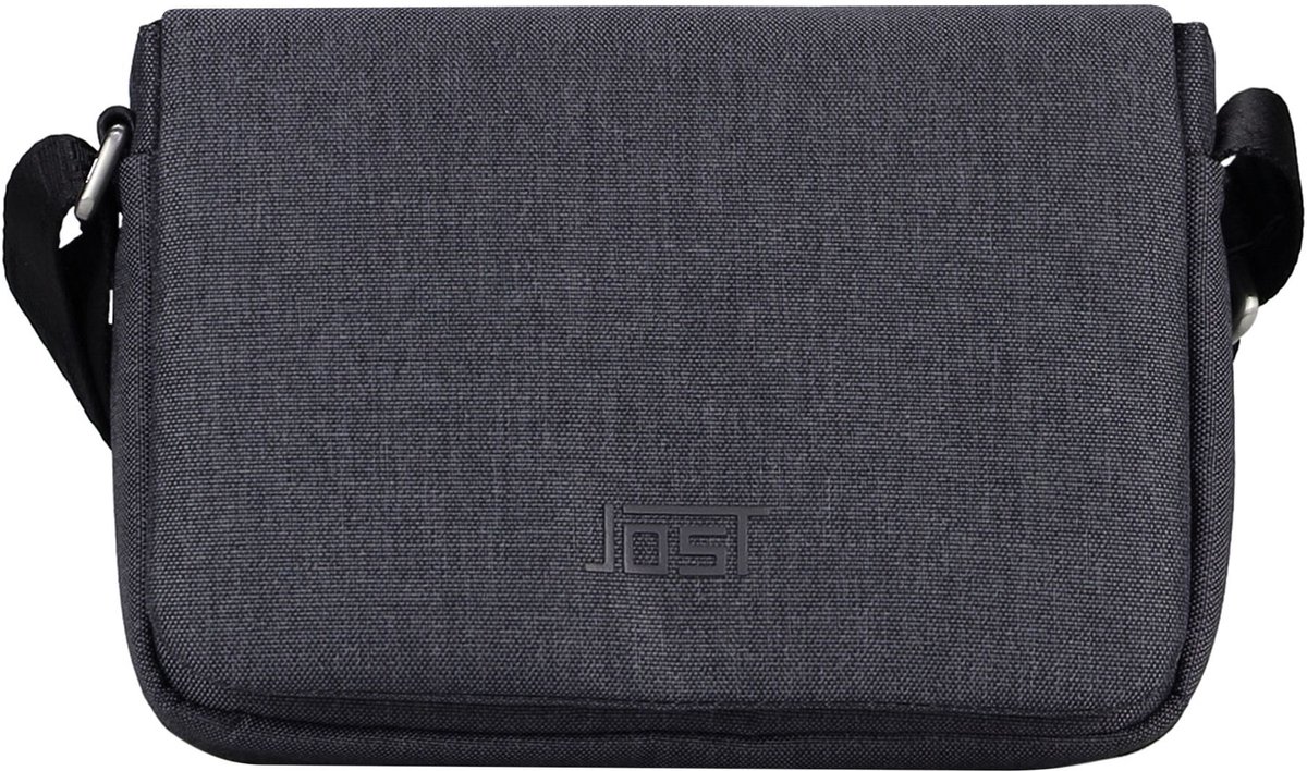 JOST schoudertas Bergen Shoulder Bag Dark Grey donkergrijs