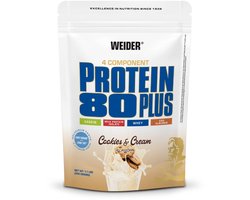 Weider 80 Plus Eiwit 500 g koekjes & room