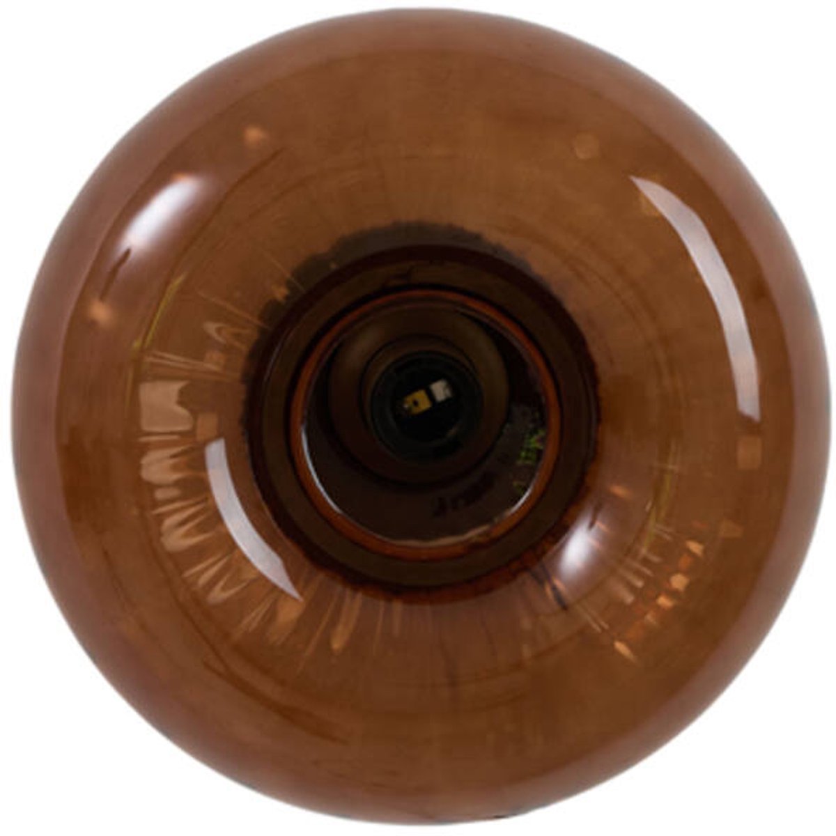 Light&living Wandlamp Ø30 cm MASHA glas bruin+bruin-brons