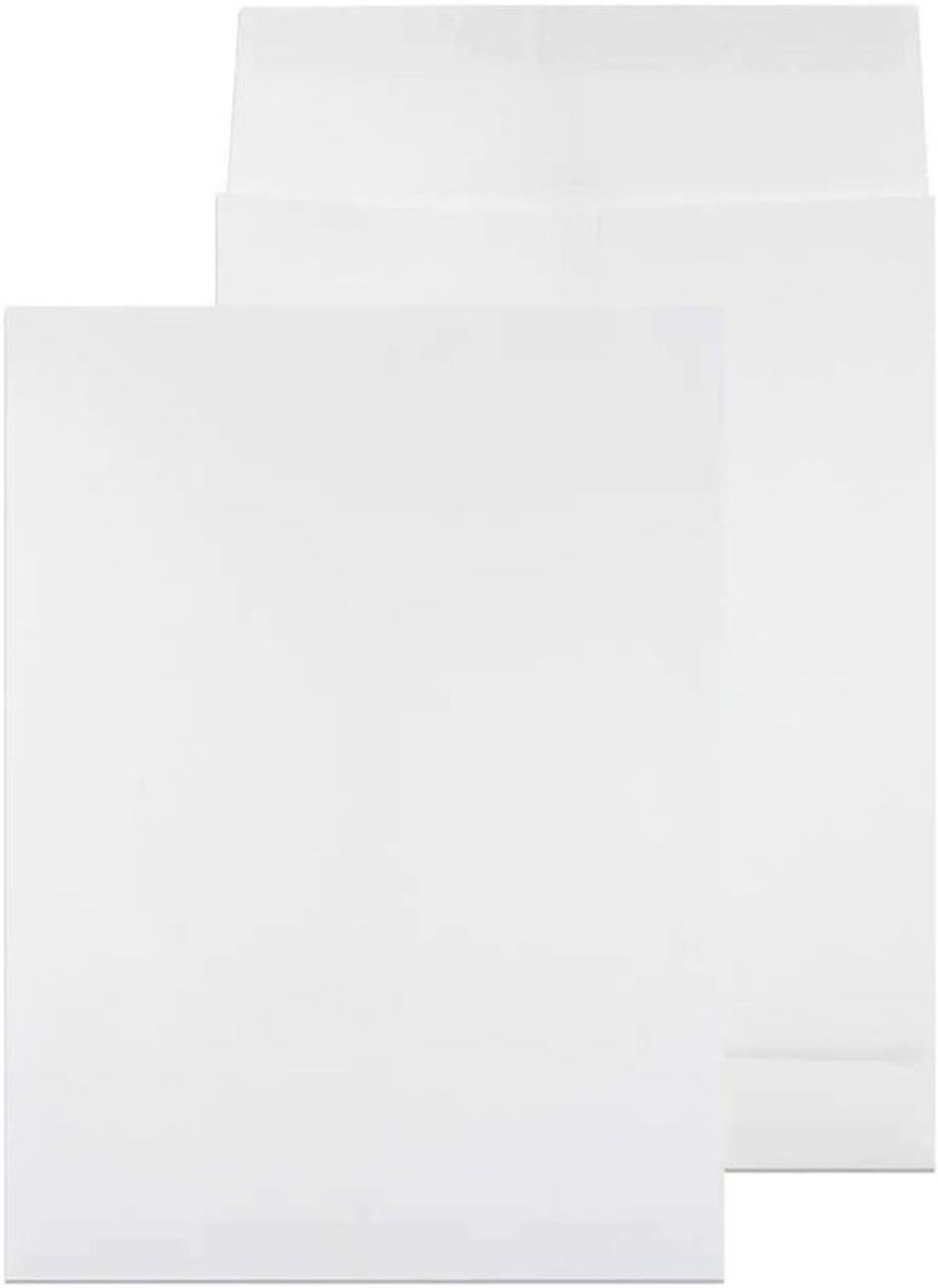 Vouwtas Enveloppen - Verzendzakken Bodemvouw - Boeken Verzenden - Extra Ruimte Bodem - B4 250x353mm - Wit