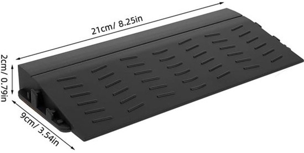 Drempelhelling Set - Robot Stofzuiger Hulpmiddel - Verbeterde Klimondersteuning - Zelfklevend Antislip Ontwerp - 21 x 9 x 2 cm