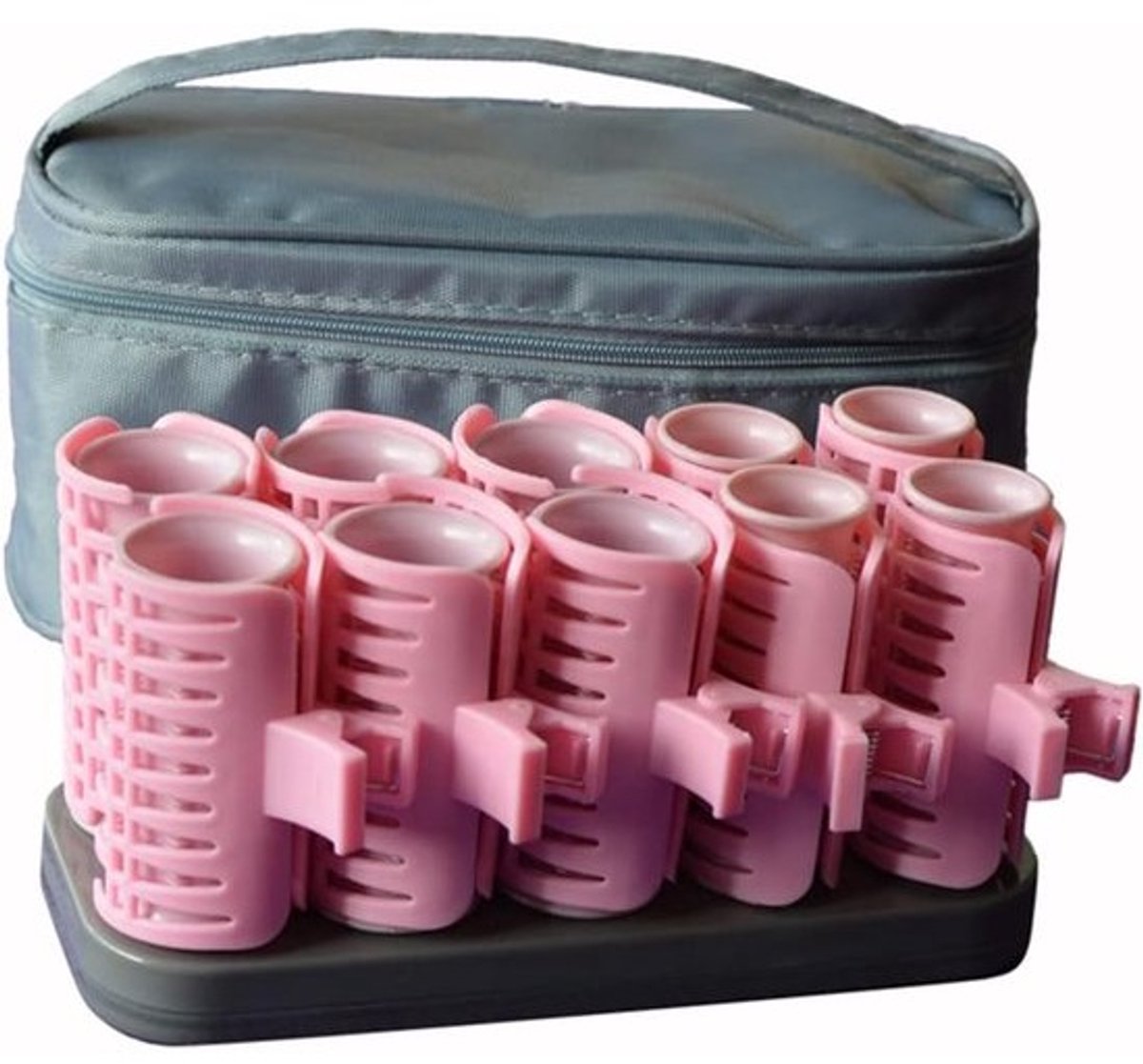Verwarmde Haarrollers - Krulset - Snel Krullen - 1 Minuut Opwarmen - 10 Stuks - Zwart
