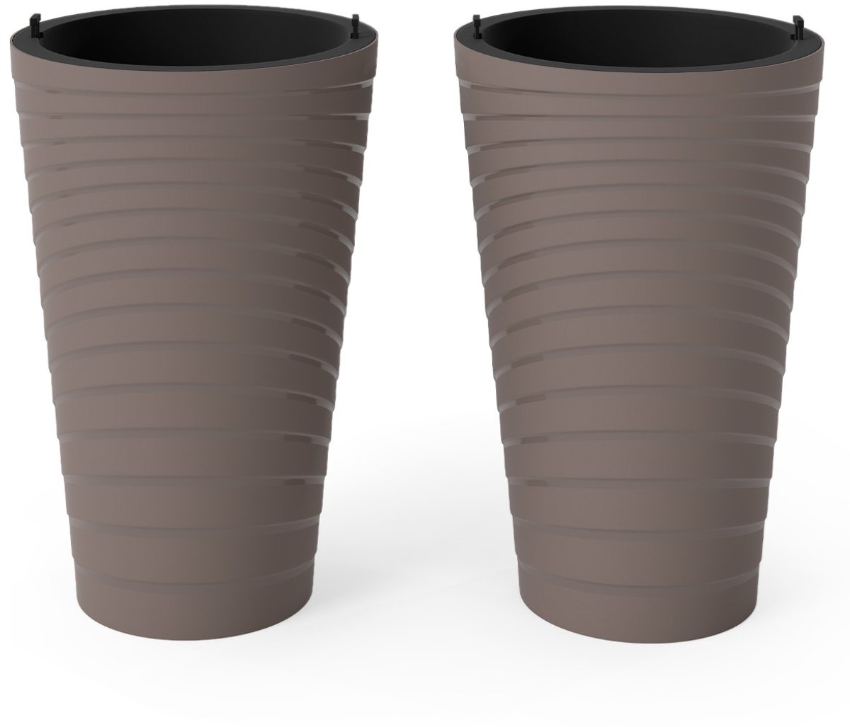 SureDeal® - Plantenbak - Plantenbakken - Binnenpot Hoog Ronde - Afwateringsgaten Bruin - 29,5x45 cm - Bruin