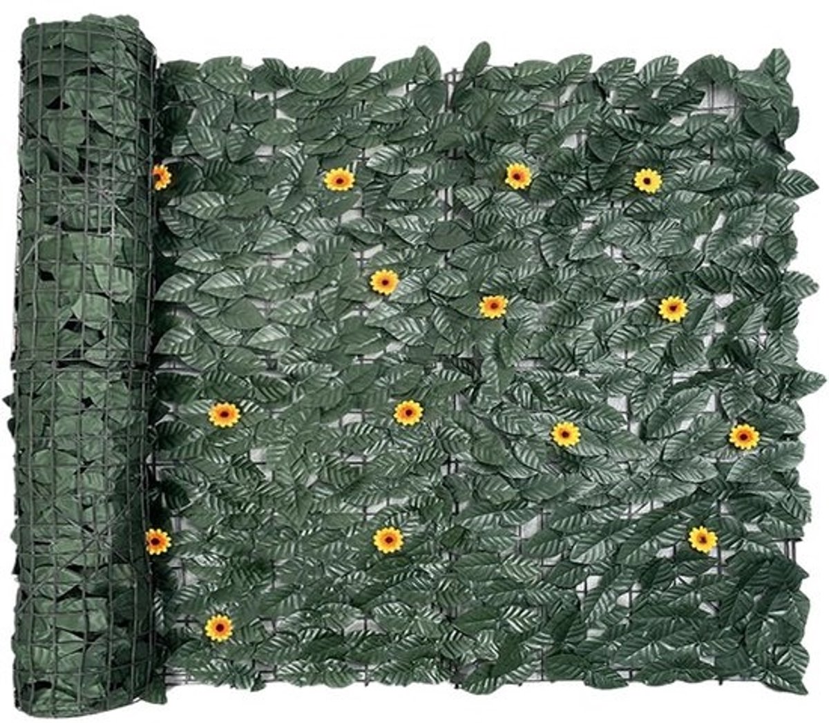 Kunstmatige Klimop Schutting - Decoratief Scherm - Privacy Creëren - Natuurlijke Begroeiing Nabootst - 3 Meter Breed - Donkergroen