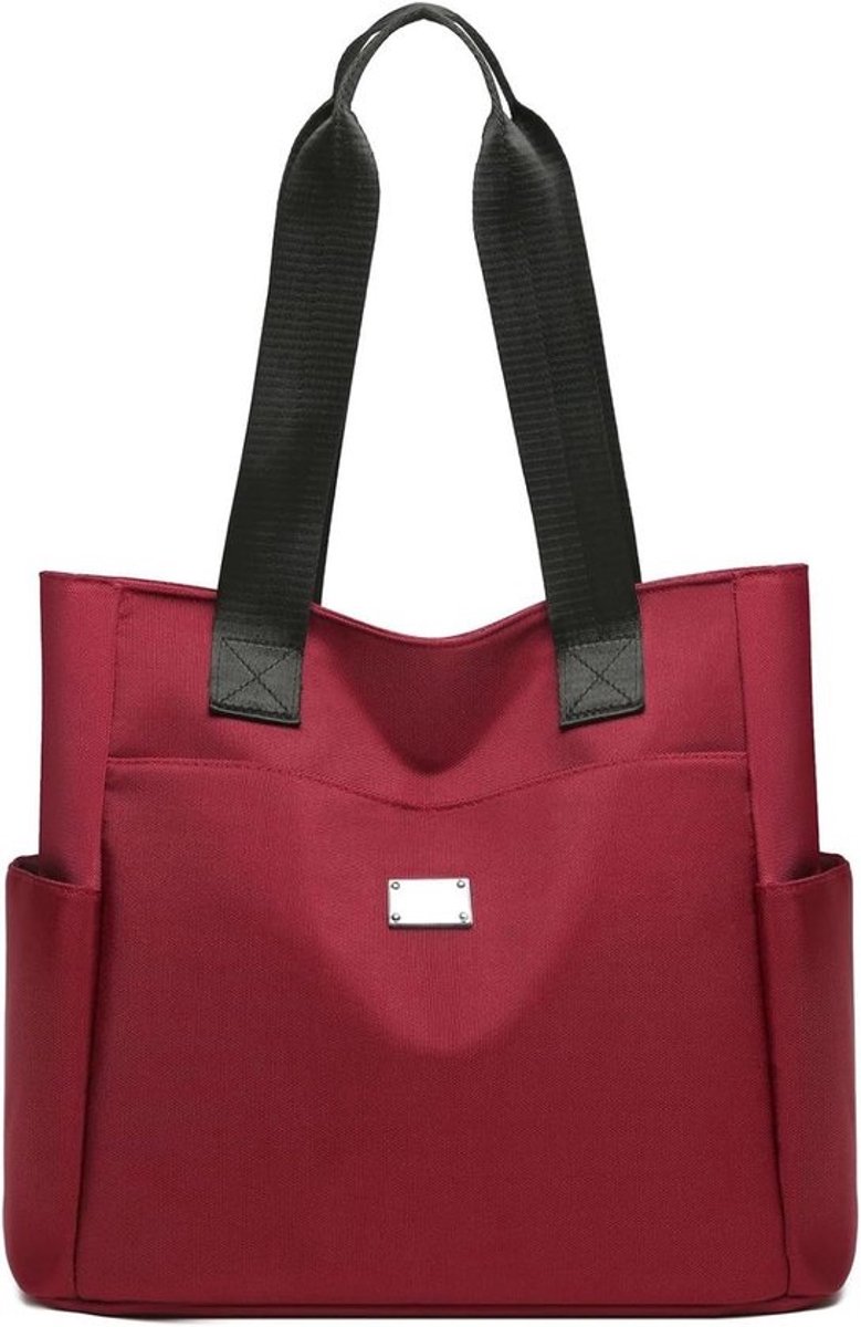 Grote damesschoudertas van lichtgewicht nylon - Waterdichte Oxford-stof, ideale shopper voor winkelen, reizen en werk