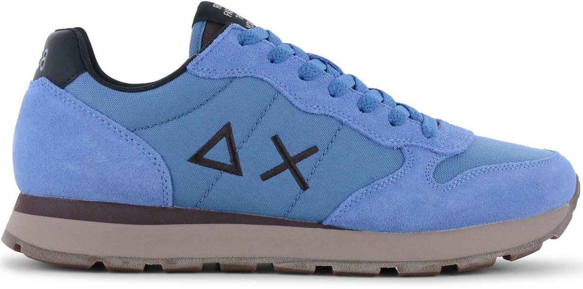 SUN68 Tom Solid - Heren Sneakers Schoenen Blauw Z46101-12 , Maat: EU 40