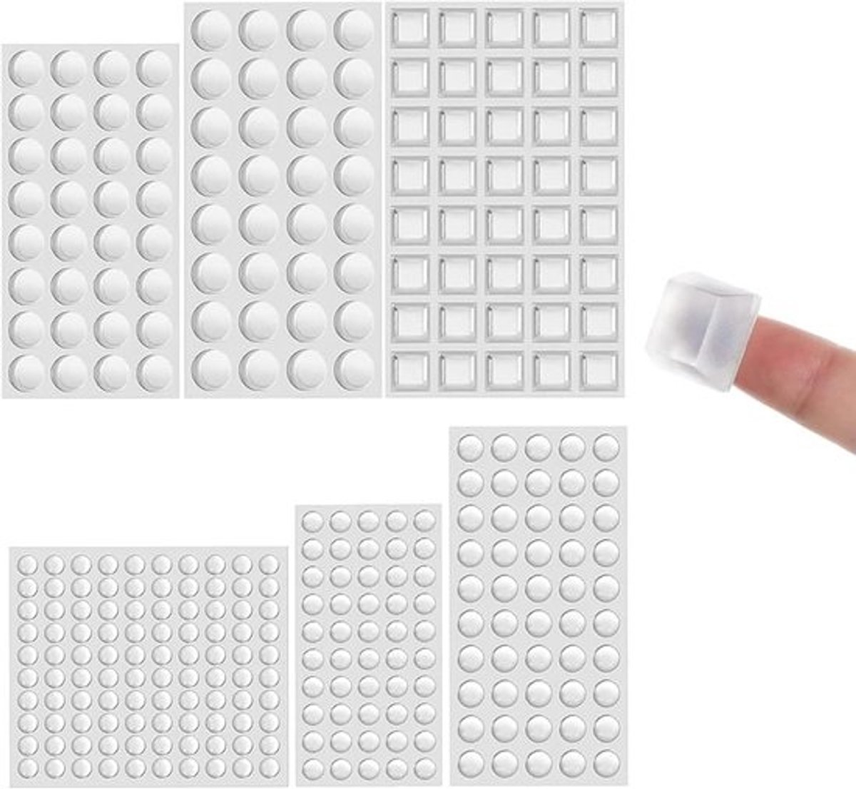 304x Zelfklevende Antislip Rubber Voetjes en Stootdempers voor Meubels en Wanden