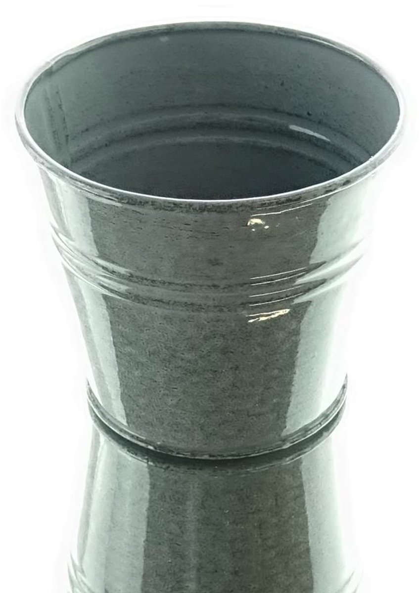 Gasper Plantenpot Botanico Grijs Ø 11 cm - Metaal