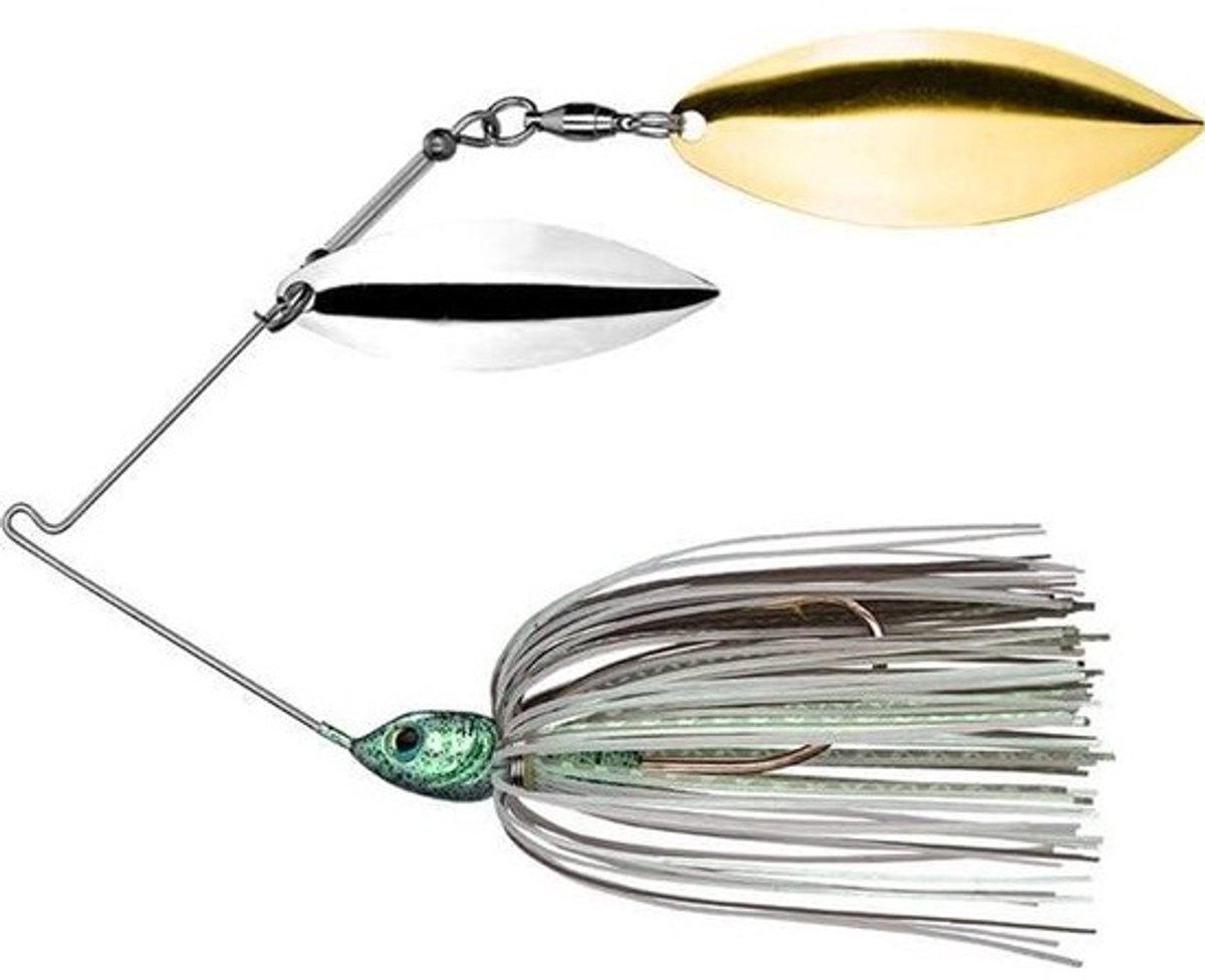 Spinnerbait Lokaas - Kunst aas Vissen lokaas - Vissen op roofvis - Tour Grade ontwerp - 3/8 oz - Groen Glimmer