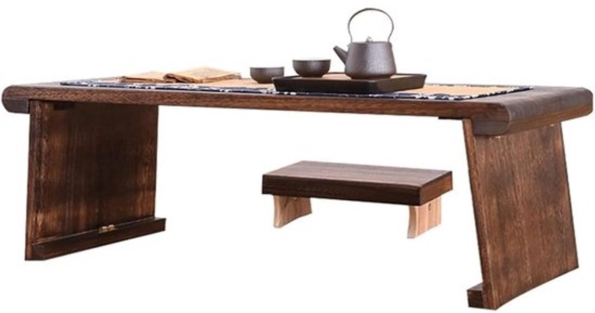 Opvouwbare Japanse Vloertafel - Multifunctionele Salontafel voor Binnen en Buiten