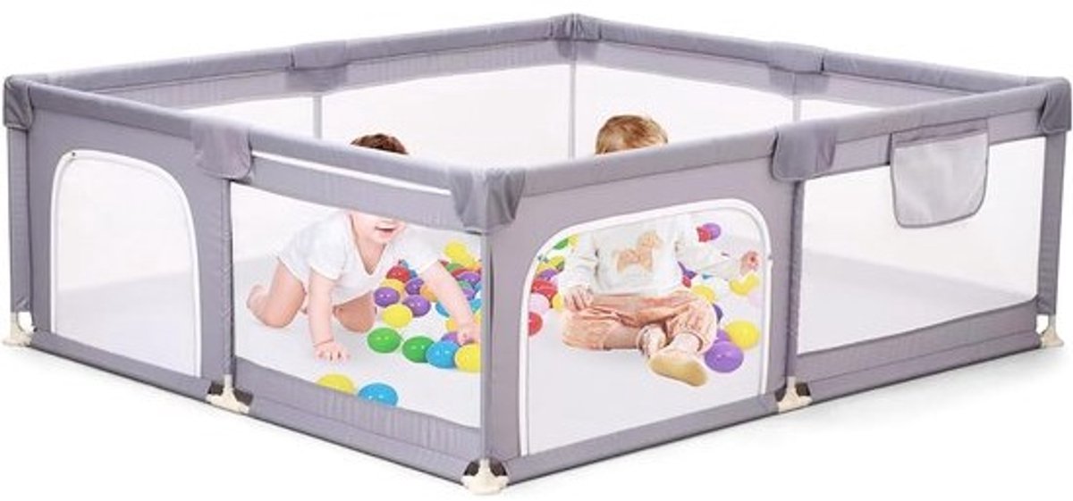 Opvouwbare Babybox 150 x 180 cm met Ademend Net en Draagbaar Ontwerp