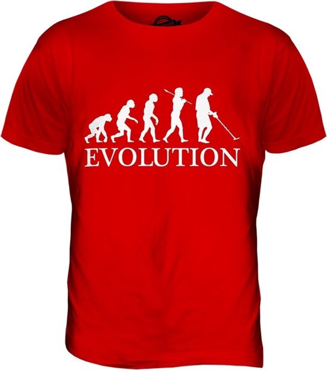 T-shirt Metaaldetectie Evolutie van de Mens - Cadeau Idee