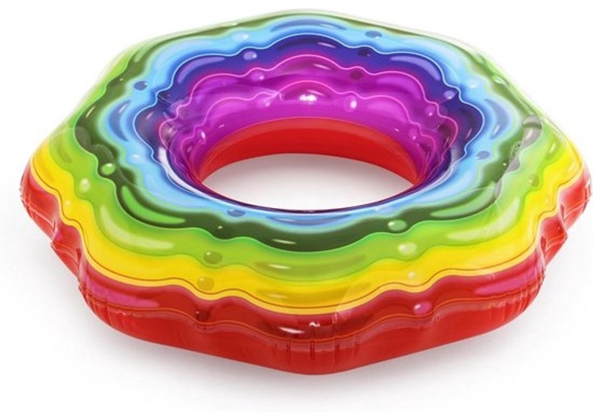 Zwemband Regenboog 115 cm - Voor plezier in het water