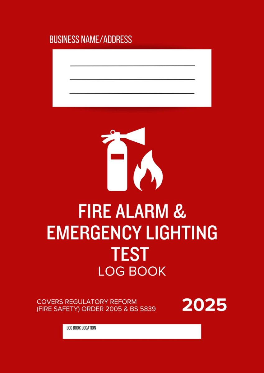 Fire Alarm and Emergency Lighting Test Log Book: Fire Alarm Testing, Emergency Lighting System Checks & Emergency - ShopVlot