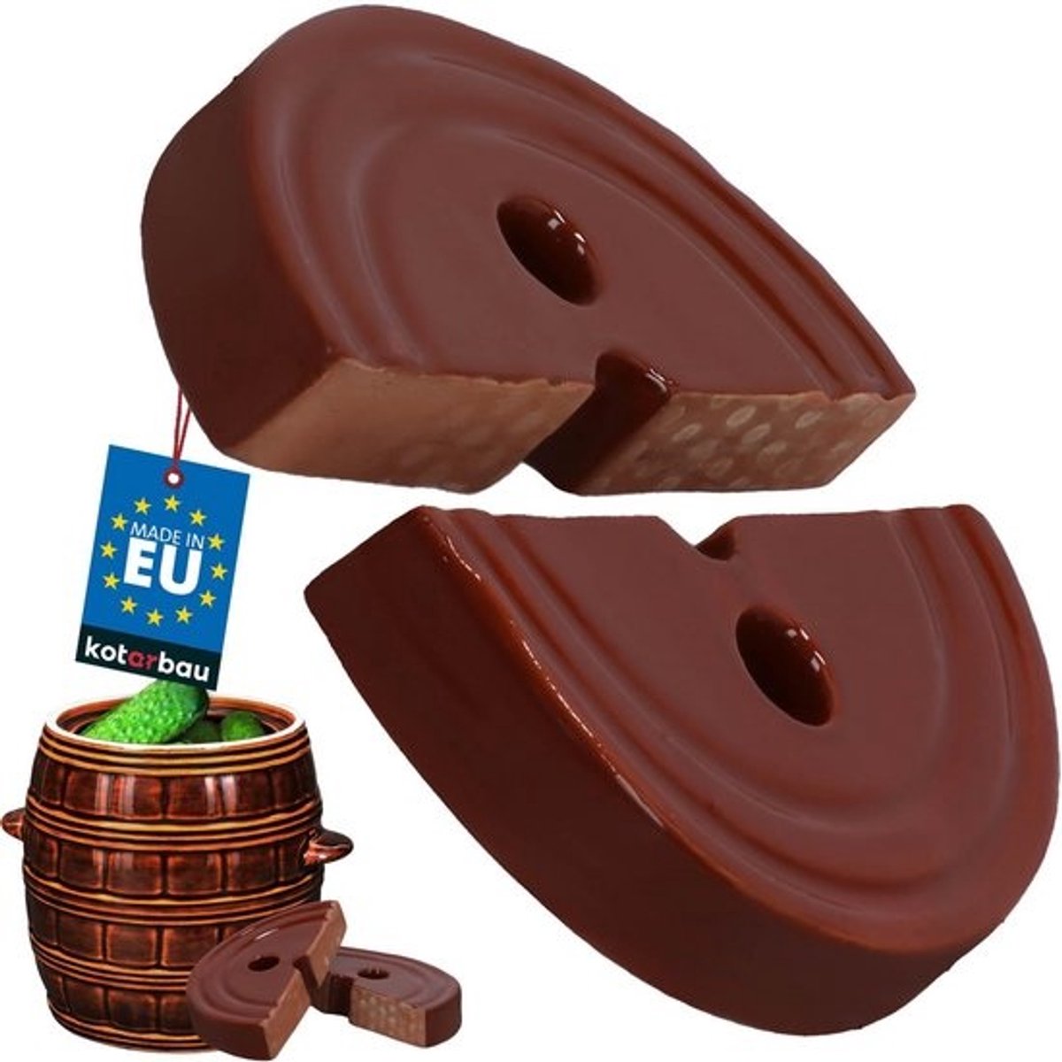 Gewichtssteen voor Keramische Potten en Zuurkool Fermentatie, Halve Druksteen, 170 mm