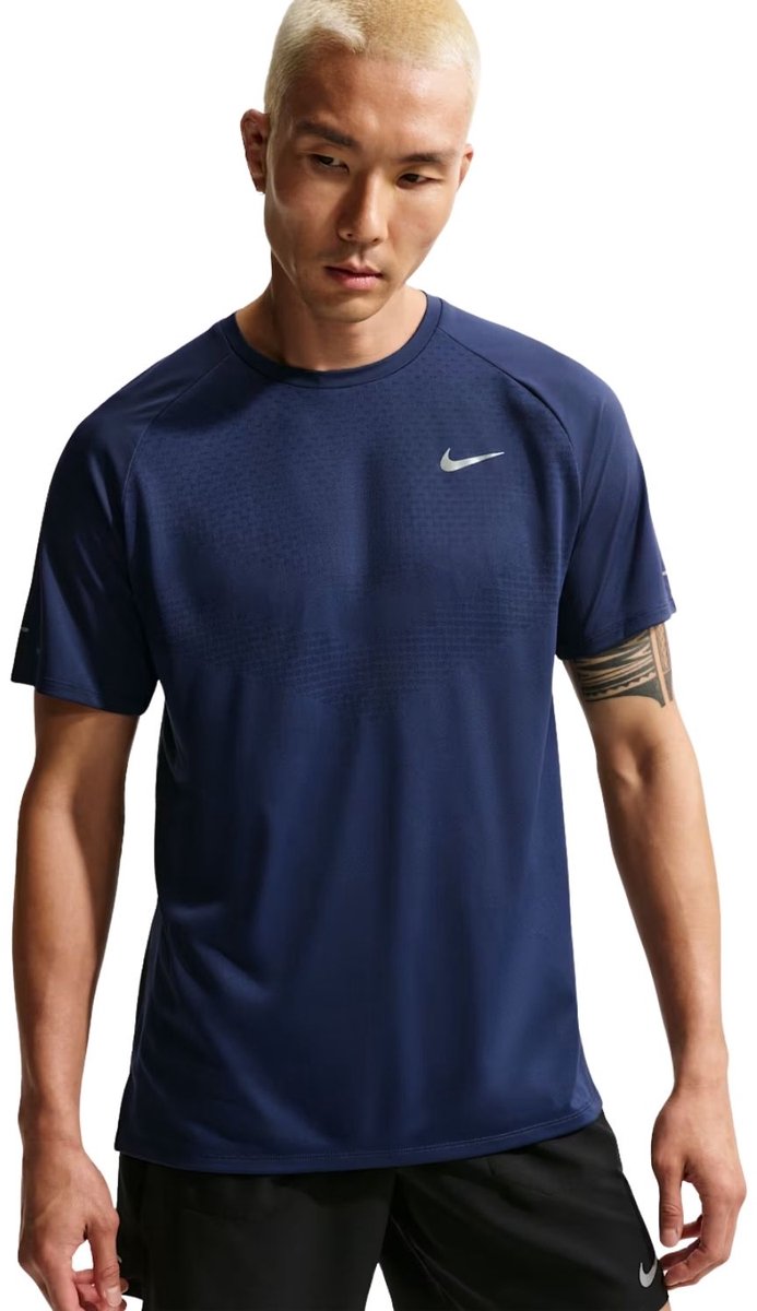 Nike Stride Hardloopshirt heren Donkerblauw XL
