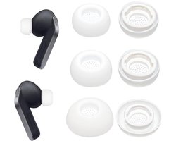 Adhiper 3 paar oordopjes voor Samsung Galaxy Buds4 Pro & Buds3 Pro, wit - ShopVlot