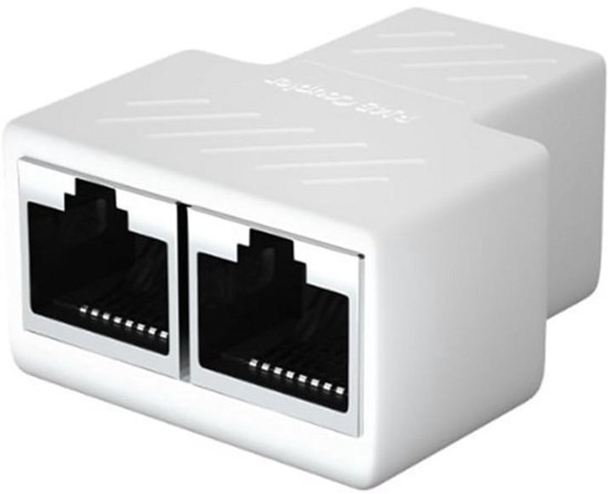 Netwerkkabel Splitter voor RJ45 Verbinding - Verlenging en Pass-Through Connectie