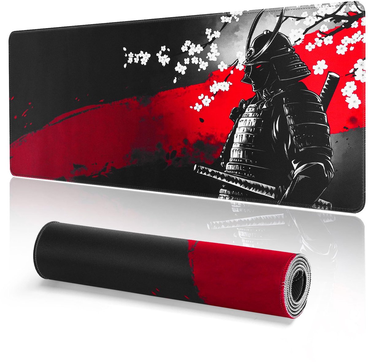 Gaming Muismat XXL - Gestikte Randen - Waterdicht Antislip - Voor PC, MacBook, Laptop - 800 x 300 mm