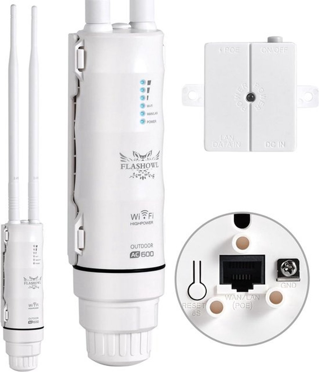 WiFi Versterker Buiten voor een Sterk Draadloos Signaal - AC600 Repeater en Access Point